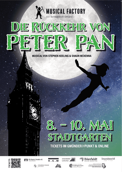 IFO / QUBUS-Gruppe unterstützt Musical Factory e.V. bei Großprojekt "Die Rückkehr von Peter Pan"